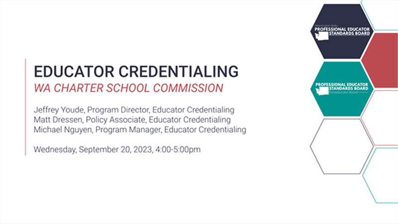 Educator Credentialing PPT Cover