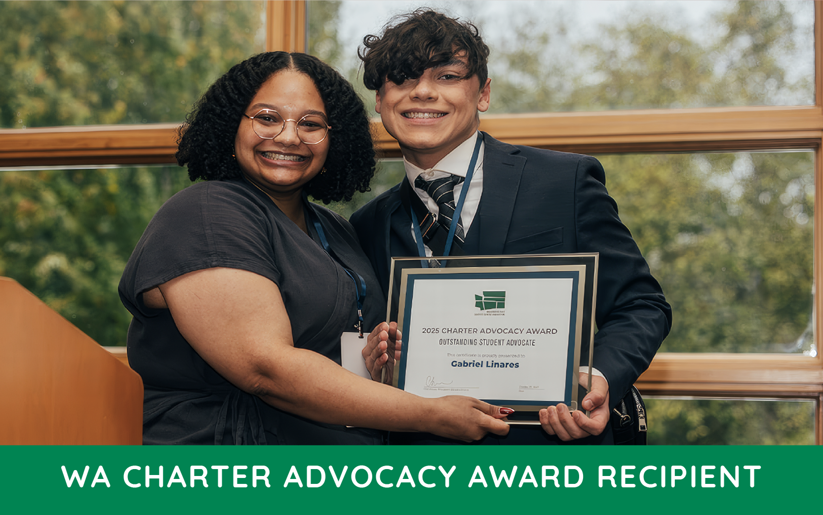 Student Advocacy Award Recipient — Gabriel | WA Charter Schools Association